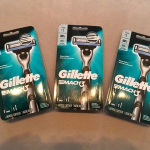 $$  GILLETTE MACH 3 RAZOR BUNDLE (3 PCS), NWT  $$